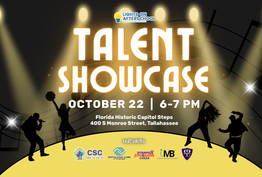 Lights on Afterschool Talent Showcase October 22, 6-7 p.m., Historic Florida Capitol Steps